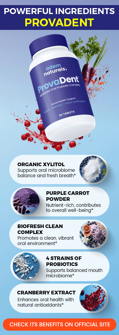 Powerful ingredients ProvaDent mobile